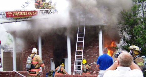 Structure fire photo by Frostburg VFD