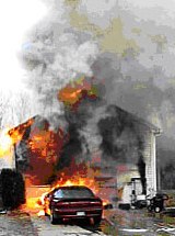 House fire, Savage, photo by The Burtinsville Volunteers